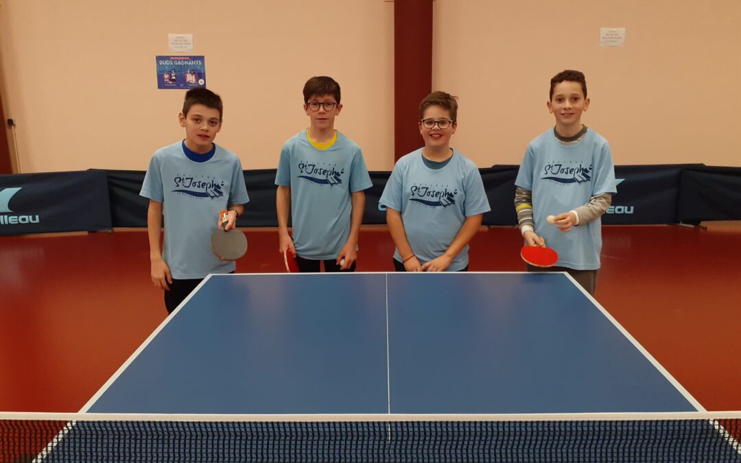 UGSEL – Compétition de tennis de table !